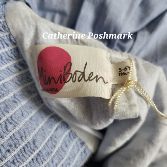 ♥️NWT♥️ BODEN GIRLS CHAMBRAY DRESS - Picture 9 of 15